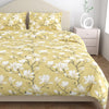 Golden Bloom Trellis 100% Cotton King Bedsheet, 144 TC
