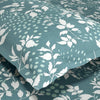 Green foliage 100% Cotton Double Fitted Bedsheet, 144 TC