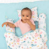 Bedding Set: Mattress, Bolsters with Quilt (Pack of 5)