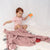 Musk Rose Pom Pom 100% cotton knitted Summer AC blanket 0 - 2 years