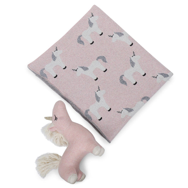 Fluffy Pony 100% Cotton knitted Summer AC blanket 0 - 2 years