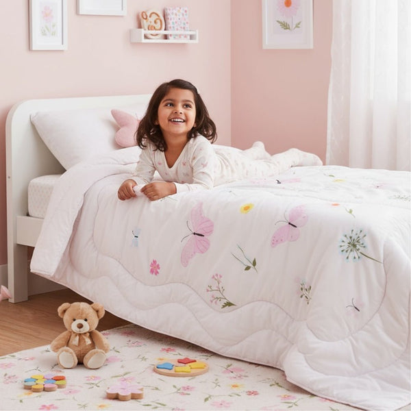 Butterfly Garden 100% cotton Kids Quilt