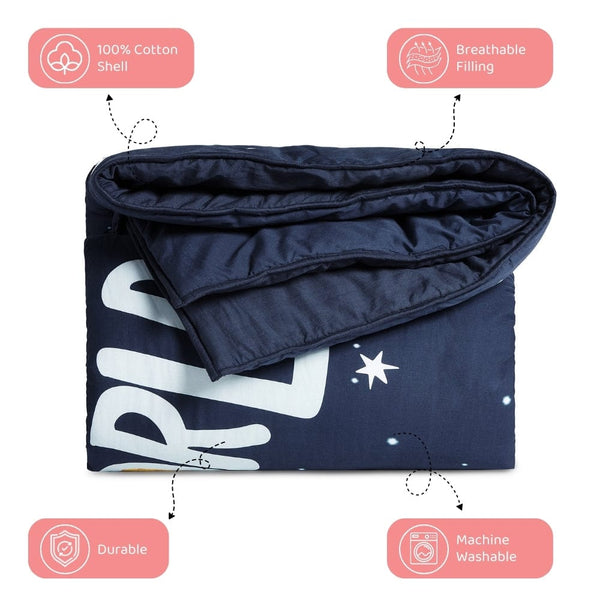 Spacewalk 100% cotton Kids Quilt
