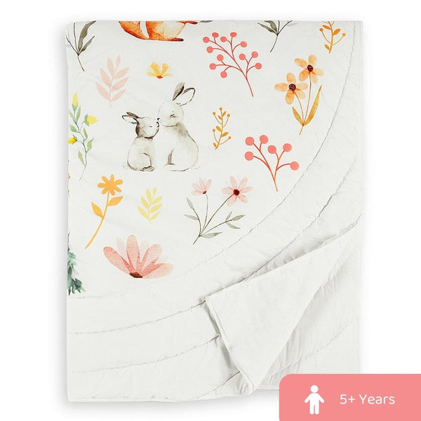Whimsical Woodland 100% cotton Kids Quilt
