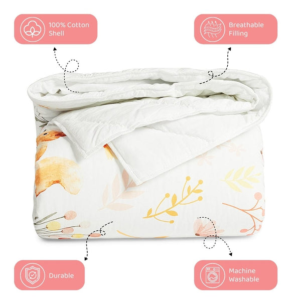 Whimsical Woodland 100% cotton Kids Quilt
