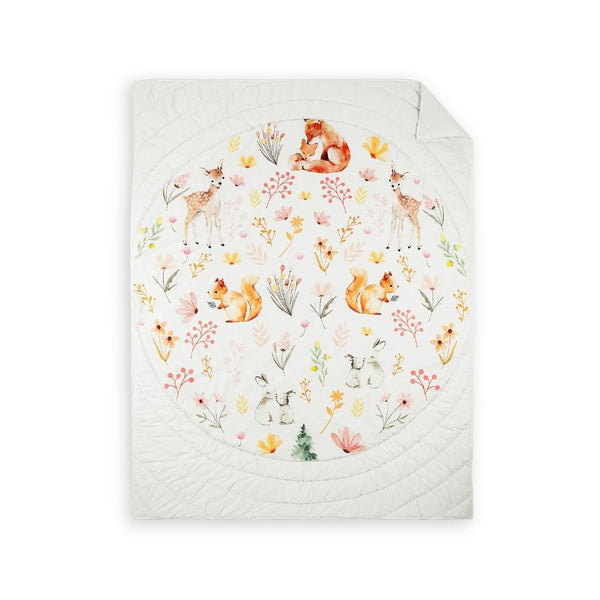 Whimsical Woodland 100% cotton Kids Quilt