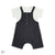 Baby Dungree with T-shirt- Blue & White
