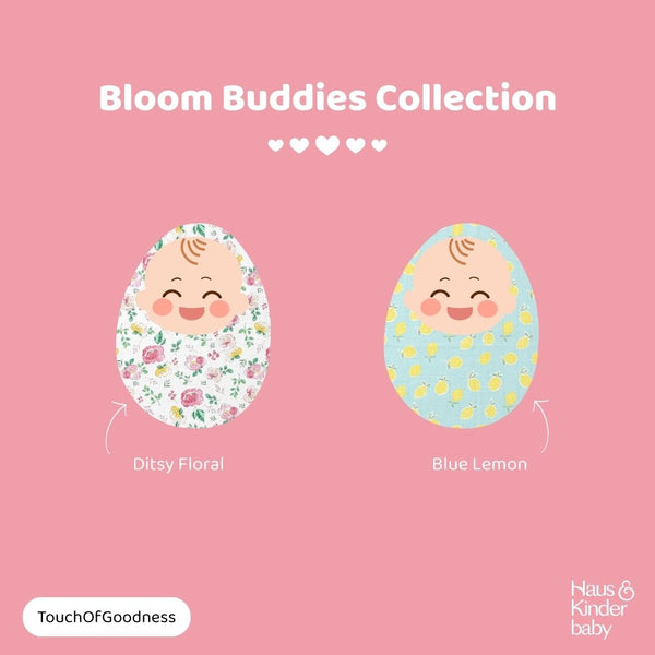 Bloom buddies Collection 100% Cotton Muslin Swaddle Pack of 2