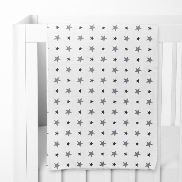 Tiny Twinkles 100% Cotton Muslin Swaddles 0 to 3 Months, Pack of 3