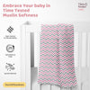Tiny Twinkles 100% Cotton Muslin Swaddles 0 to 3 Months, Pack of 3