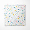 Aloha Collection 100% Cotton Muslin Swaddle Pack Of4 (Elephant, Dot, Fruit, Ocean)
