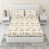 Modern Matrix 100% Cotton King Fitted Bedsheet, 144 TC