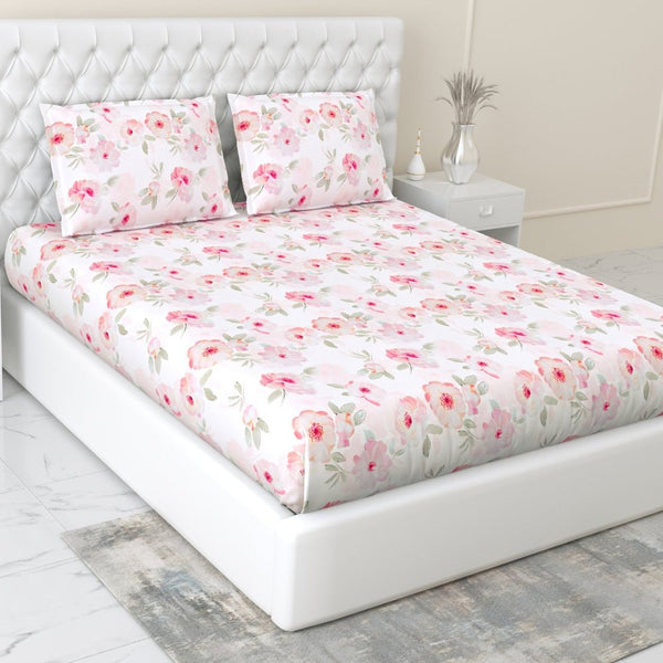 Tencel 300 TC Bedsheet Fleur Elysee, Multicolor