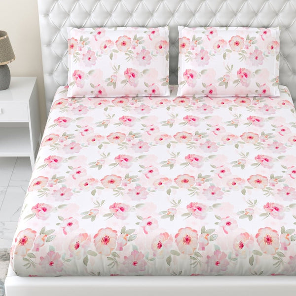 Tencel 300 TC Bedsheet Fleur Elysee, Multicolor