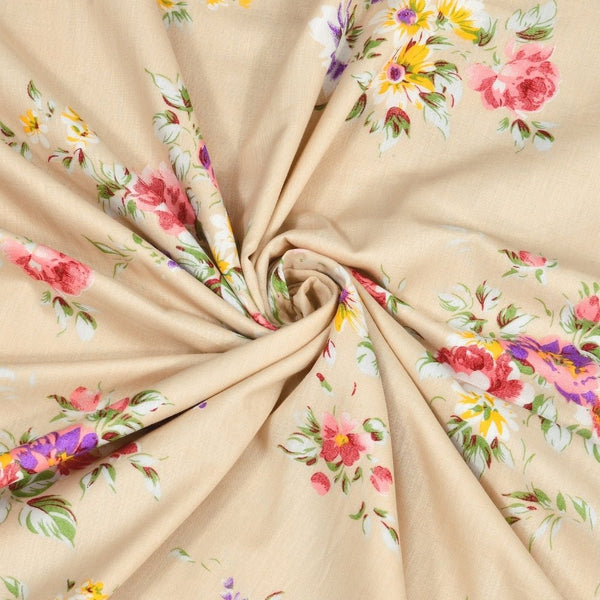 Rose Kobai Reversible AC Blanket - Brown