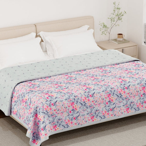 Sakura Whisper Reversible AC Blanket - Grey