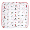 Scarlet On adventure Cotton Muslin Terry Hooded Towel 0- 12 Months