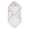 Scarlet On adventure Cotton Muslin Terry Hooded Towel 0- 12 Months