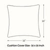 Aqua Angles Cushion Cover, Blue