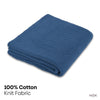 Ocean Ink Knitted, Throw Blue
