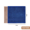 100% Cotton Harmony Combed Bath Set- Pack Of 6(Cobalt, Almond)