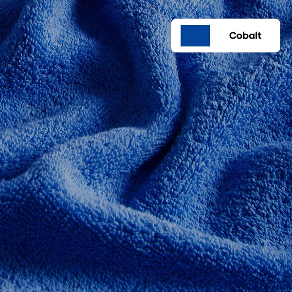 100% Cotton Harmony Combed Bath Set -Pack Of 6(Cobalt, Mulberry)