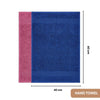 100% Cotton Harmony Combed Bath Set -Pack Of 6(Cobalt, Mulberry)