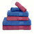 100% Cotton Harmony Combed Bath Set -Pack Of 6(Cobalt, Mulberry)