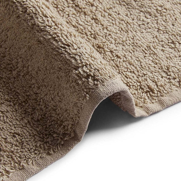 100% Cotton Harmony Combed Bath Towel- Pack Of 2(Coastal Blue, Taupe)