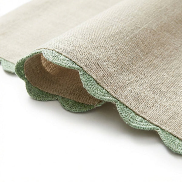 Botanique Clay Embroidered Table Placemats, Taupe (Pack of 2)