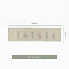 Botanique Clay Embroidered Table Runner, Taupe