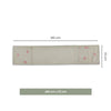 Dune Bloom Embroidered Table Runner, Taupe