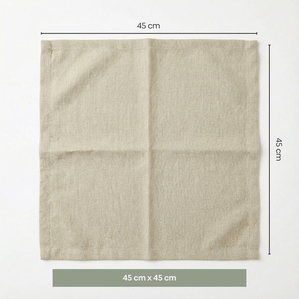 Oat Fold Table Napkin, Taupe (Pack of 4)
