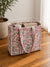 Pink Periwinkle Quilted Tote Bag