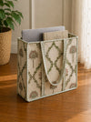 Green Jaal (Mesh) Quilted Tote Bag