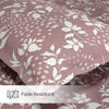 Wine foliage 100% Cotton King Fitted Bedsheet, 144 TC