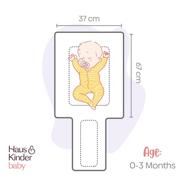 Sunny Citrus Splash 100% Cotton Carrier Nest cum sleeping bag 0 - 3 Months Lightweight