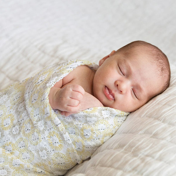 Jungle Safari Collection 100% Cotton Muslin Swaddle Pack Of4 (Woodland, Elephant, Lion, Dot)