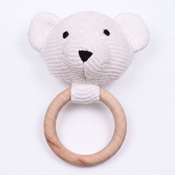 Teether- Muffin, White